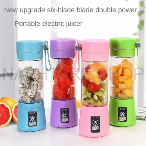 Electric Mini Juice Shake Blender Portable | خلاط عصير كهربائي محمول - Image 2