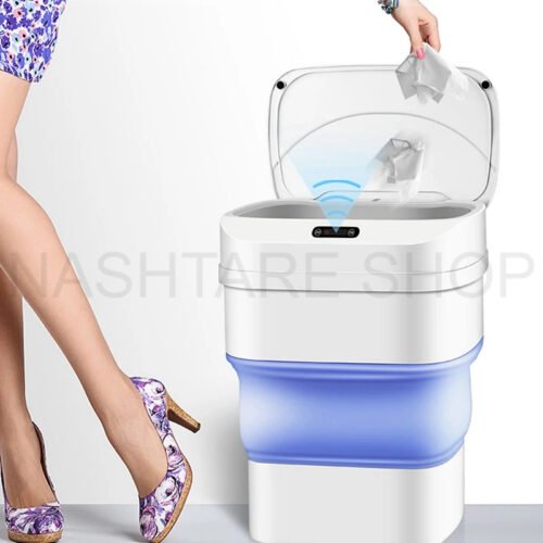 17.5L Motion-Activated Folding Trash Can | سلة قمامة بتقنية الاستشعار - Image 3