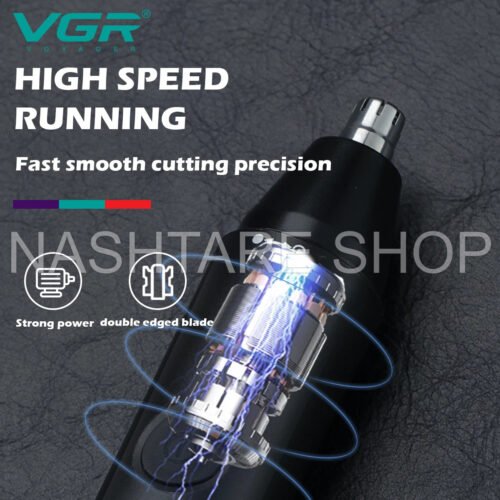 VGR Professional Barber Nose Hair Clipper V-613 "ماكينة قص شعر الأنف الاحترافية VGR V-613" - Image 5