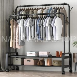 kf-S9825dad19cb645b5893931b7f0ba46e2t-Standing-Coat-Rack-Coats-Page-Children-s-Room-Rack-Home-Furniture-Wardrobe-Stand-Floor-Stand-Clothes Standing Coat Rack Room | حامل ملابس