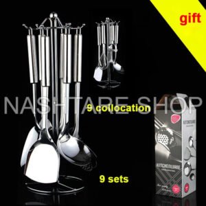kf-HTB1FJbFHVXXXXctXpXXq6xXFXXXx 9 pcs Stainless Steel Kitchen Set | مجموعة ملاعق الطبخ