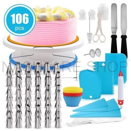 106 Pcs Cake Decorating Kit | عدة تزيين الكيك 106 قطعة