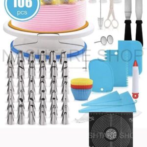 106 Pcs Cake Decorating Kit | عدة تزيين الكيك 106 قطعة