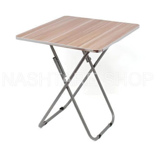 Marble-Print Folding Table | طاولة قابلة للطي - Image 2