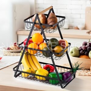 S041052f4d5764664ba2e6dca7d3cc3c3f Fruits And Vegetables Basket | سلة معدنية للفواكه والخضار