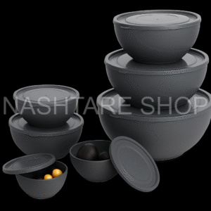 b20b5a03-4191-4d6d-be14-a1279b986d2d 7 Pcs Food Prep Bowls Set w/Lid | أوعية مطبخ متعددة الأحجام