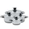 8 Pcs Stainless Steel Cookware Set | طقم طناجر ستانلس ستيل 8 قطع