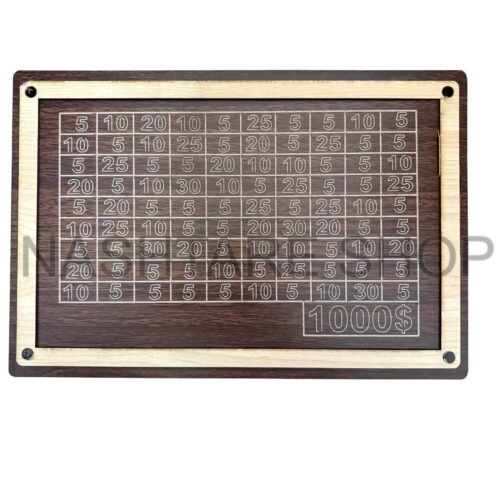 wooden Savings Challenge Box | قجة خشبية