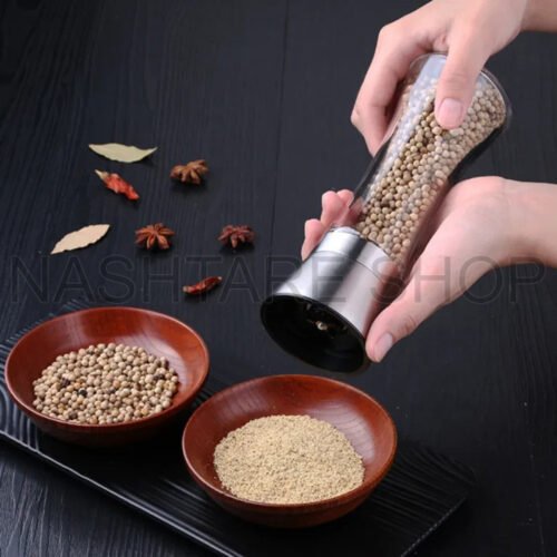 Glass Salt & Pepper Grinder |  مطحنة ملح وفلفل زجاجية