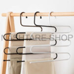 Space Saving Pants Hanger Set 2pcs | علاقة ملابس متعددة الطبقات
