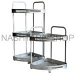 Gebe Aluminium Corner Rack | رف الزاوية ألمنيوم