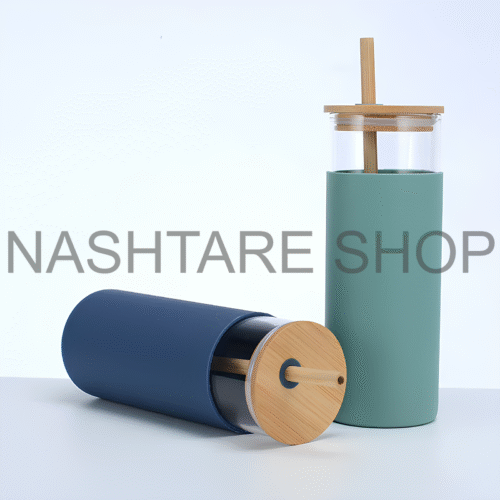 Insulated Glass Cup | كوب زجاجي بغطاء خشبي