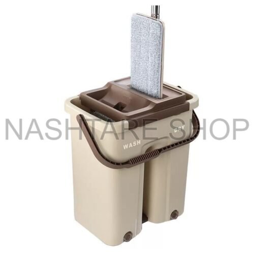 Flat Mop Set with Bucket |  طقم ممسحة مع دلو