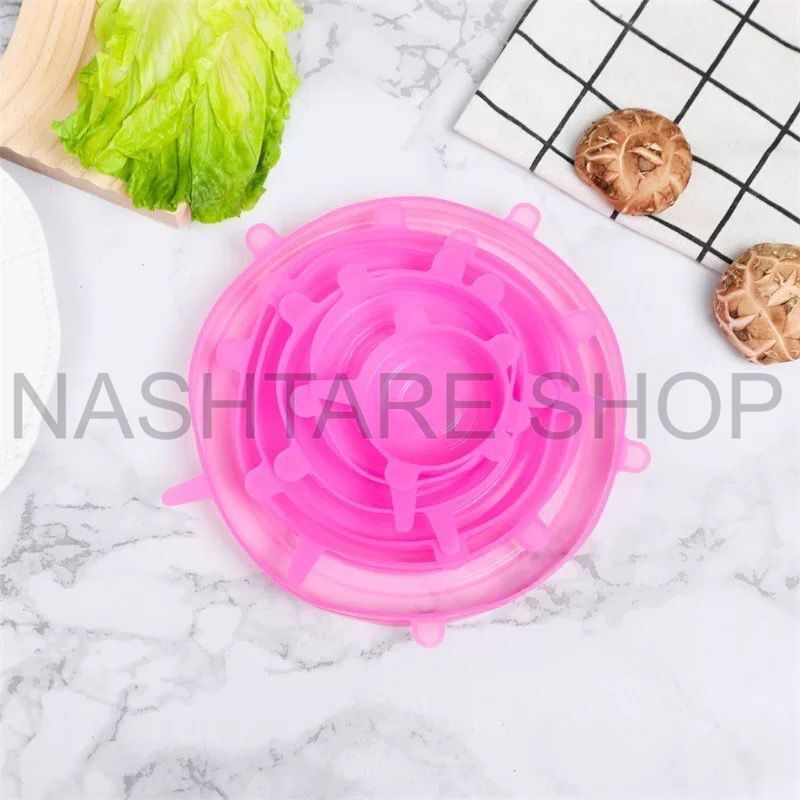 18-Piece Silicone Colorful Stretch Lids | ١٨ أغطية سيليكون مرنة ملونة قطعة - Image 5