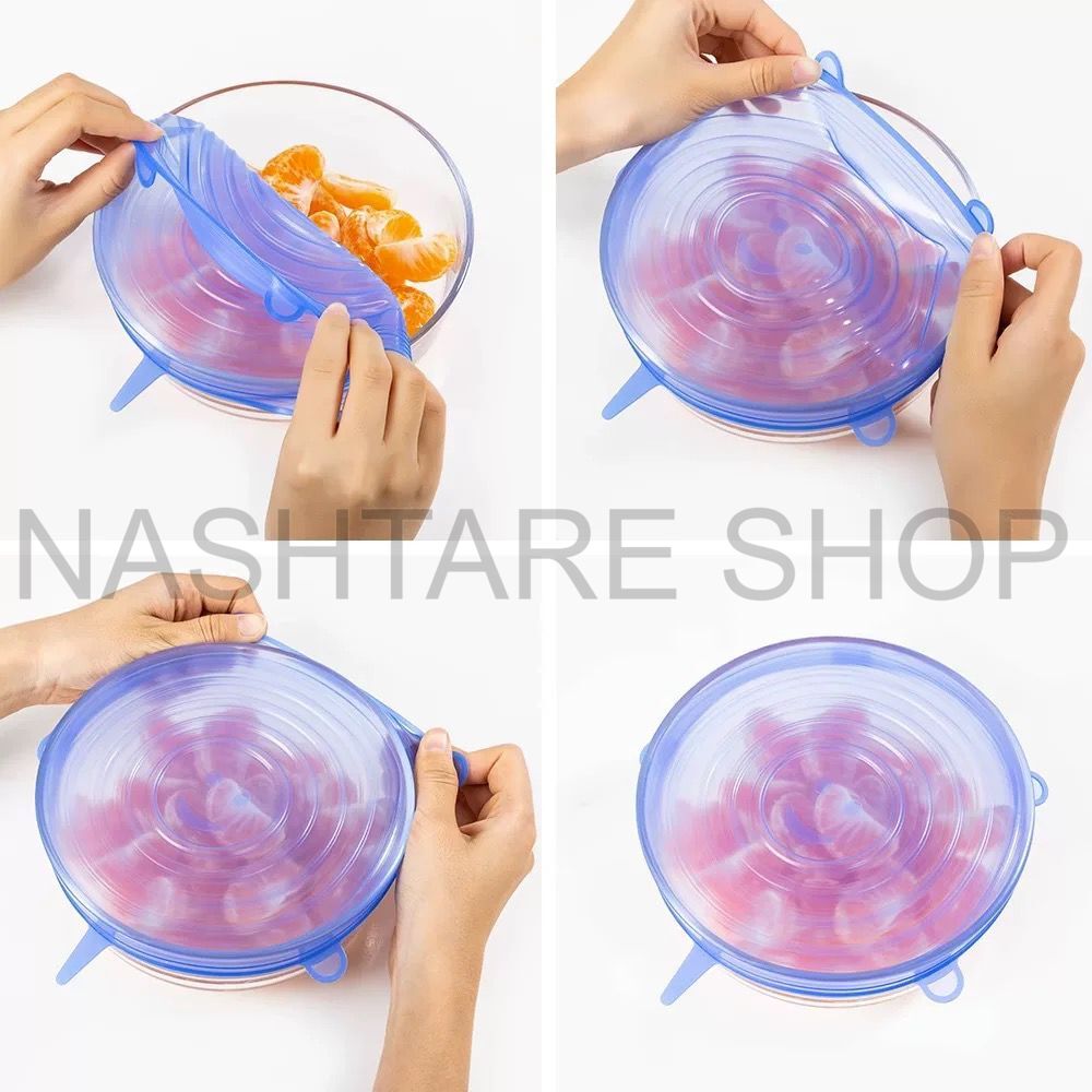 18-Piece Silicone Colorful Stretch Lids | ١٨ أغطية سيليكون مرنة ملونة قطعة