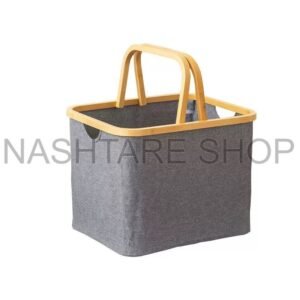 WhatsApp Image 2025-07-10 at 21.09.56_2e1734d1 Mesh & Wooden Laundry Basket | سلة غسيل قماش وخشب بمسكة