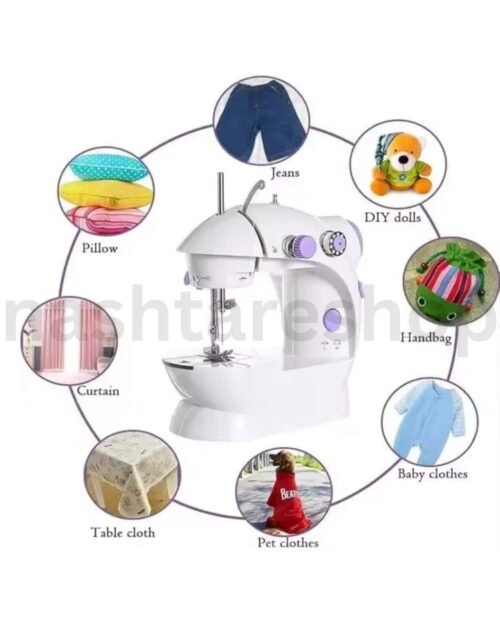 Portable Mini Sewing Machine with LED | ماكينة خياطة صغيرة محمولة مع إضاءة