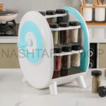 18-Jar Rotating Spice Rack | رف توابل دوار بـ 18 برطمان