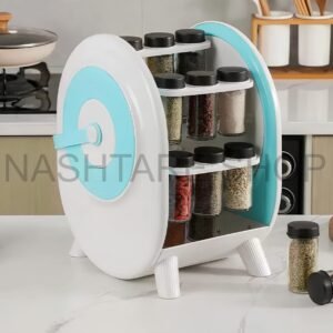 WhatsApp Image 2025-08-08 at 14.16.10_1338dddb 18-Jar Rotating Spice Rack | رف توابل دوار بـ 18 برطمان