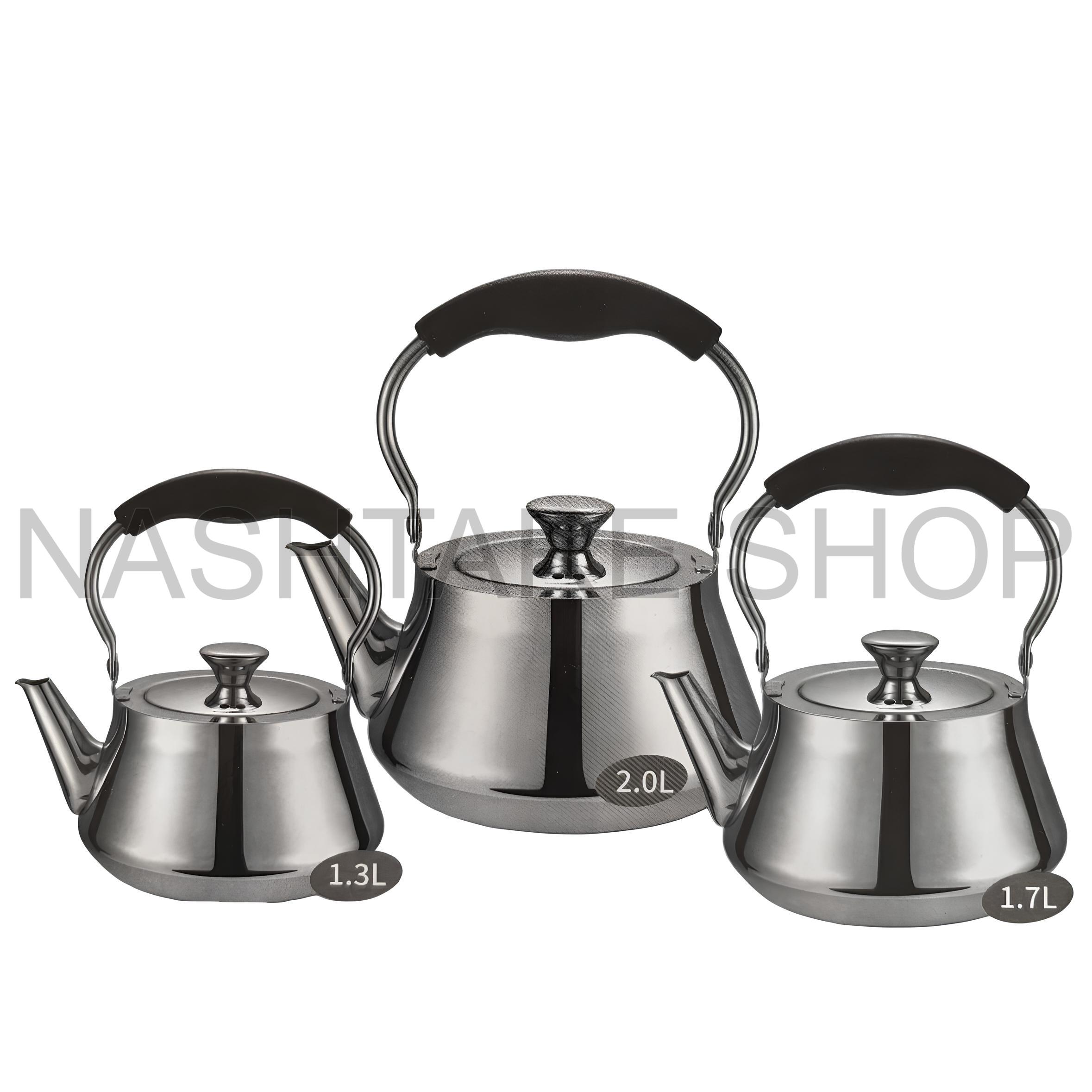 GEBE Set Stainless Steel Kettle | غلاية ستانلس ستيل من جيبي