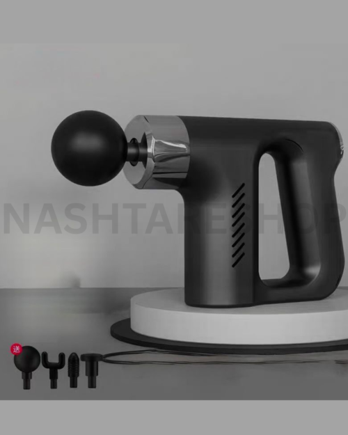 Fascial Gun With 4 Heads | مسدس مساج للعضلات مع 4 رؤوس
