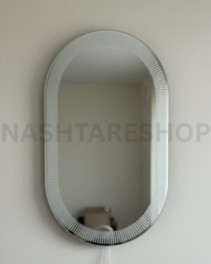 Oval Mirror With Light On The Edge | مرآة بيضاوية مع إضاءة على الحافة