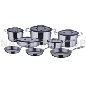 GEBE Stainless steel cookware set - طقم أواني طهي من الستانلس ستيل GEBE