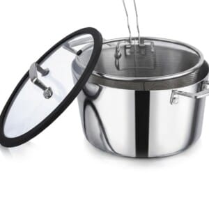 GEBE 304 Stainless Steel Deep Frying Pot |  طنجرة قلي ستانلس