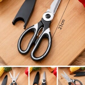 Multi-Purpose Kitchen Scissors with Protective Sheath | مقص مطبخ متعدد الاستخدامات مع غطاء حماية
