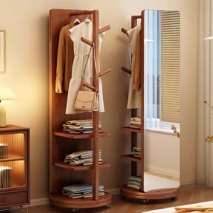 Multi-Function Rotating Mirror Rack | مرآة دوّارة متعددة الاستخدامات
