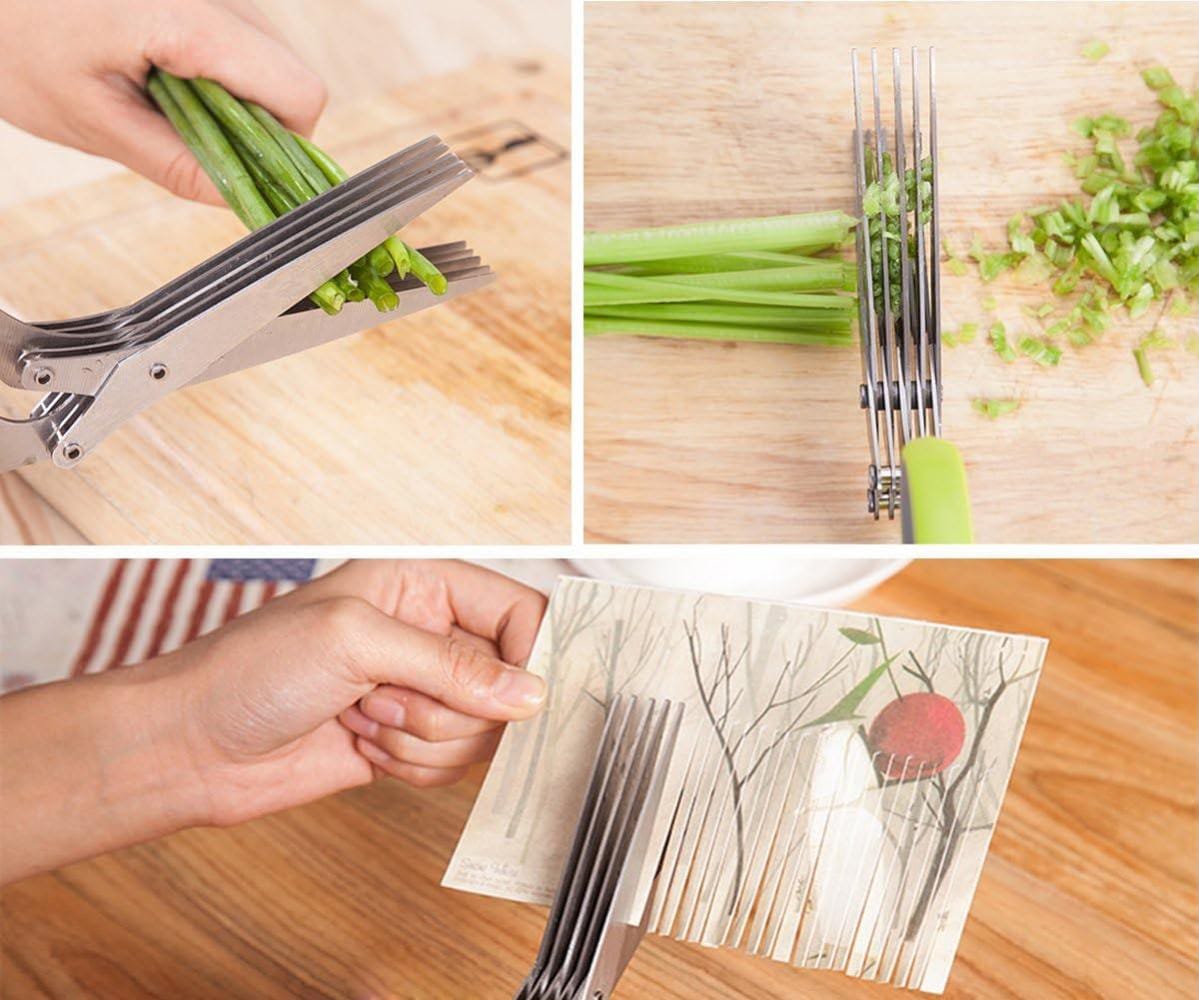5-Blade Herb & Kitchen Scissors | مقص متعدد الاستخدامات - Image 3