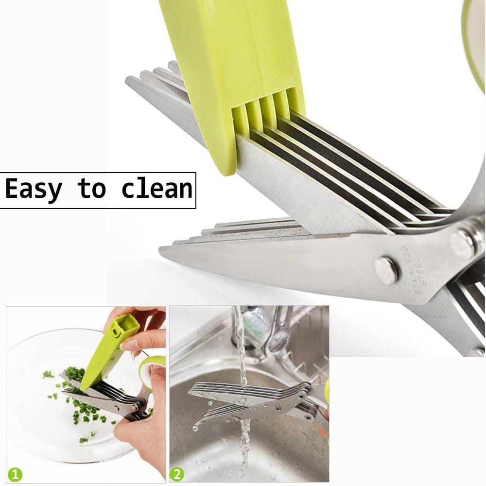 5-Blade Herb & Kitchen Scissors | مقص متعدد الاستخدامات - Image 4