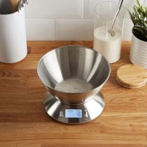 Digital Kitchen Scale with Stainless Steel Bowl | ميزان مطبخ رقمي مع وعاء ستانلس ستيل